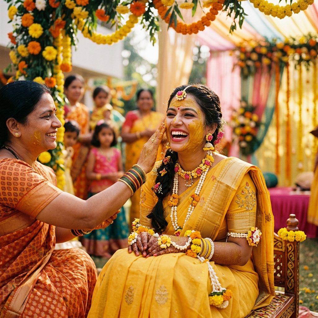 Beyond the Yellow: The Deep Spiritual Meaning of Haldi Ceremony