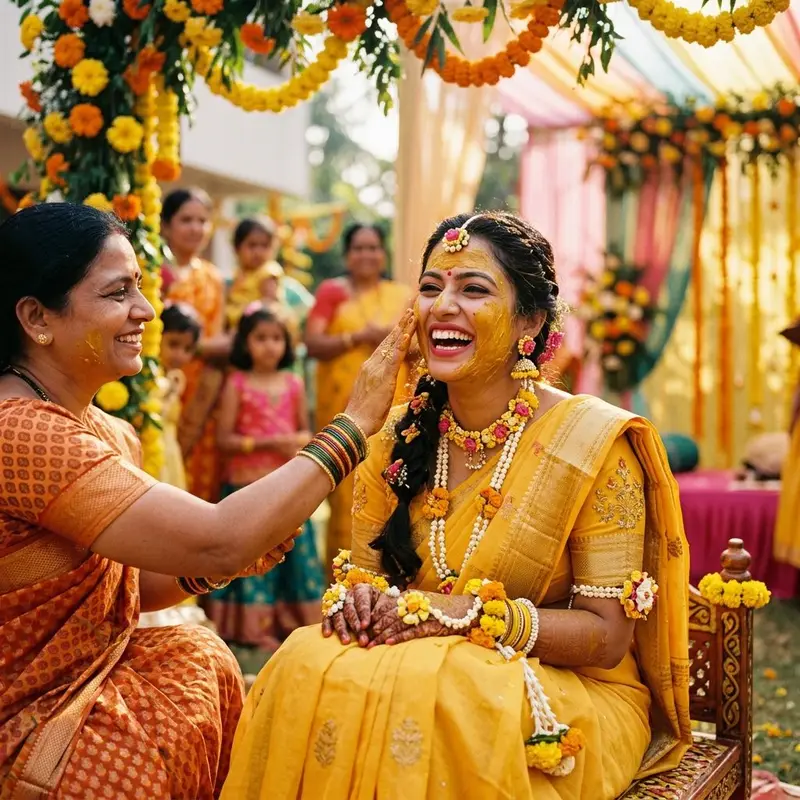 Beyond the Yellow: The Deep Spiritual Meaning of Haldi Ceremony