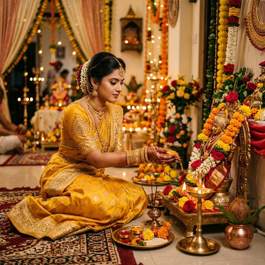 How to Organize the Traditional Gauri Puja for Your Wedding