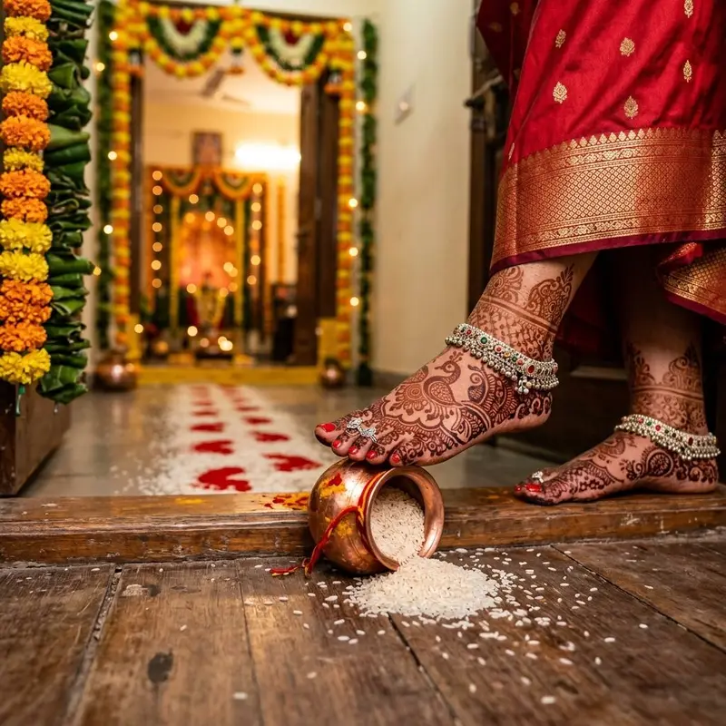 Welcoming the Bride: Sacred Griha Pravesh Rituals and Customs