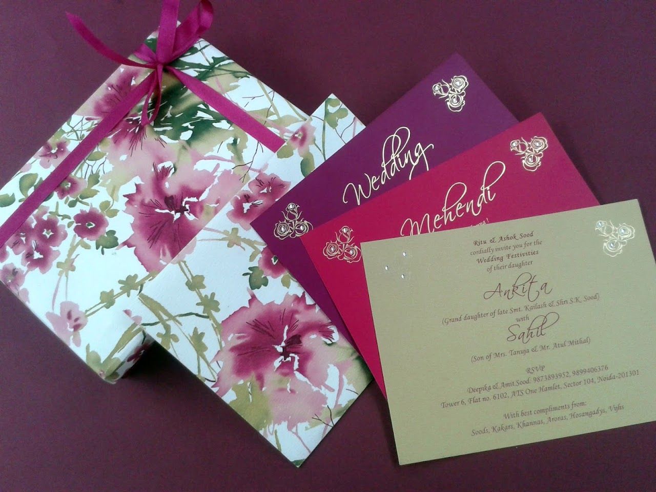 Classic Designer Wedding Cards