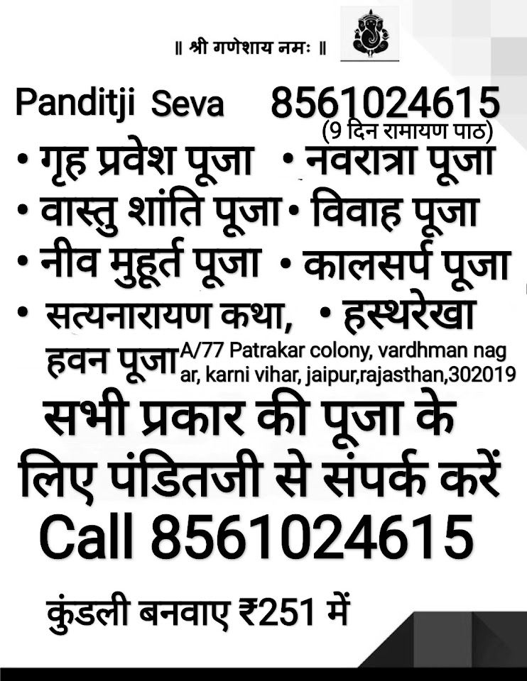 Panditji Seva Astrologer in Jaipur