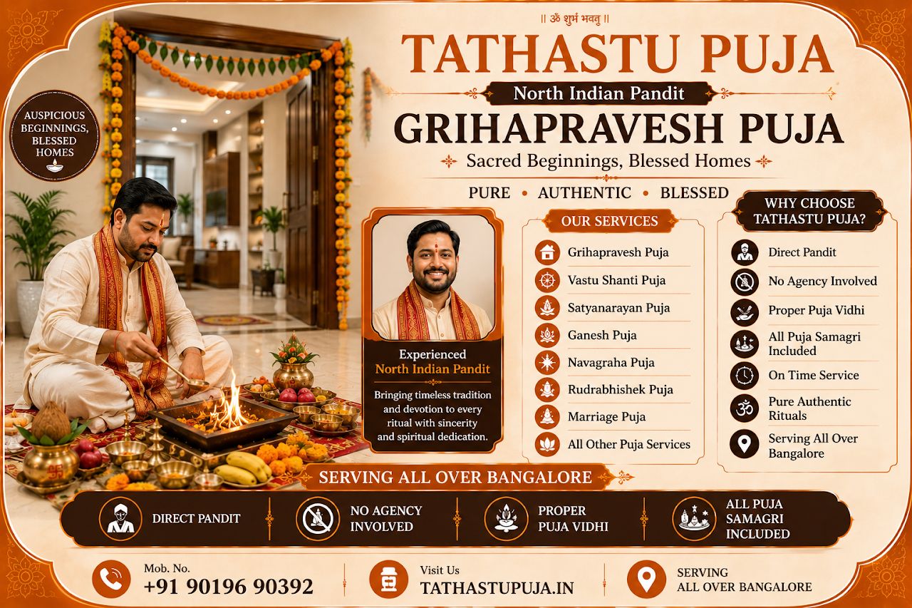 North Indian Pandit In Bangalore | Book Online Pandit For Puja & Hawan | Tathastu Puja