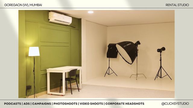 Clicksy Studio | Podcast Studio & Photography Studio in Mumbai on Rent | Rental Studio For Photoshoot & Video shoot