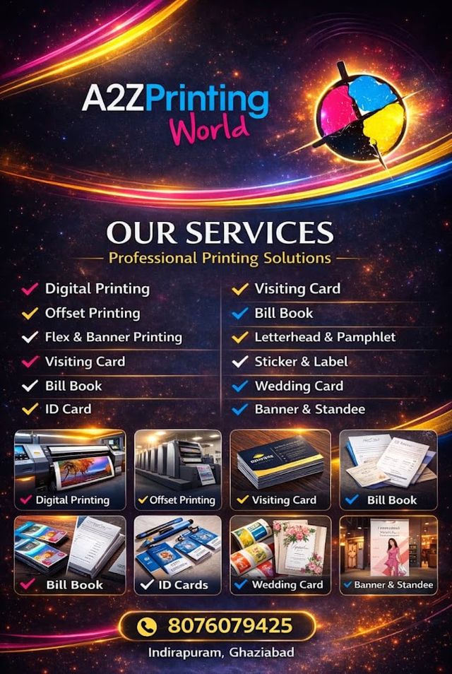 Pamphlet printing/Flex printing/Business card/Banner/Letter head/book printing/ Light board..