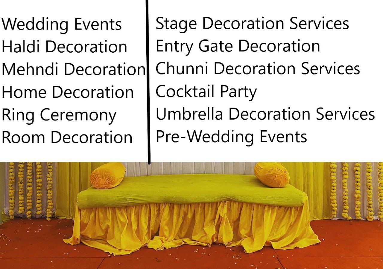 Sagar Home Decoration - Wedding Decoration, Haldi Mehndi Decoration