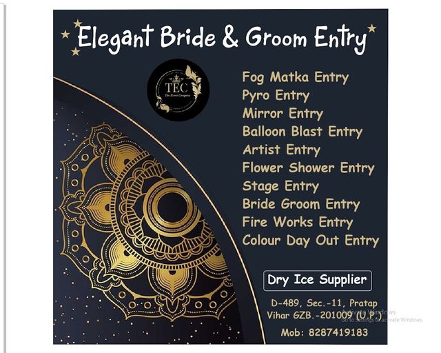 Elegant Bride and Groom Entry