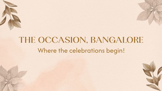 The Occasion Bangalore - Events Venue & Lawn