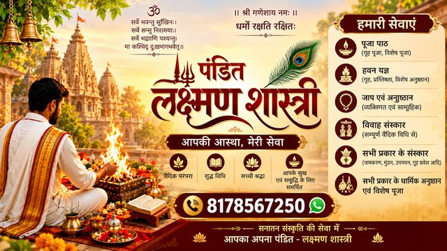 Pandit Laxman Shastri - Online & Home Puja Services