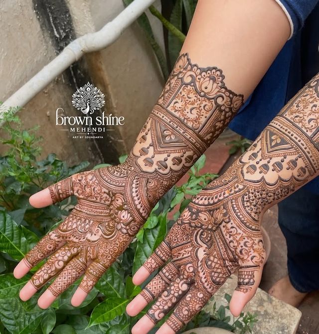 Brown shine mehendi
