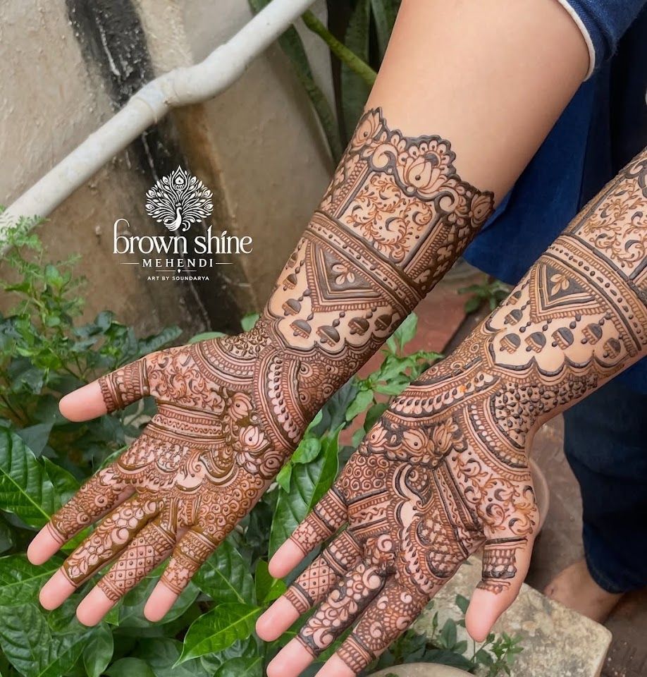 Brown shine mehendi