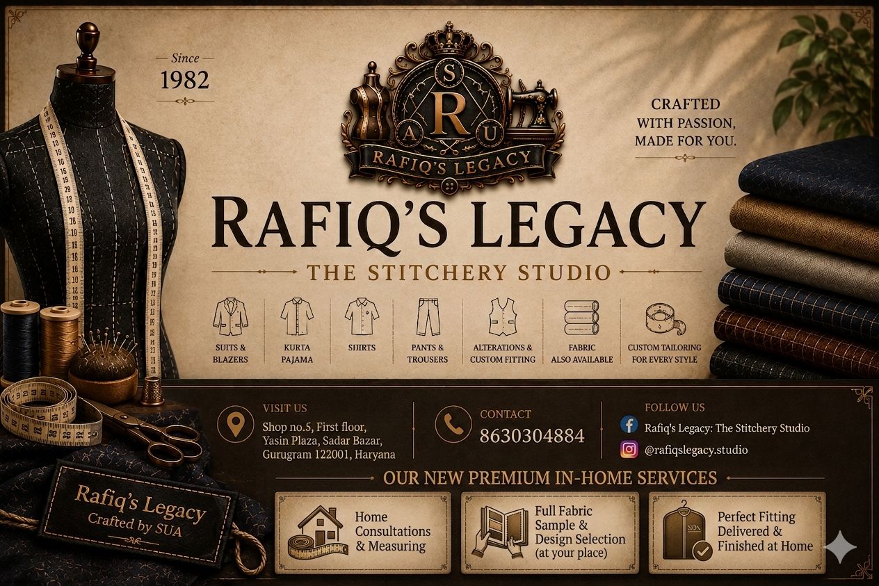 RAFIQ'S LEGACY The Stitchery Studio
