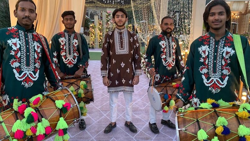 Jaipur Band service Vishal Rana new bass dhol player
