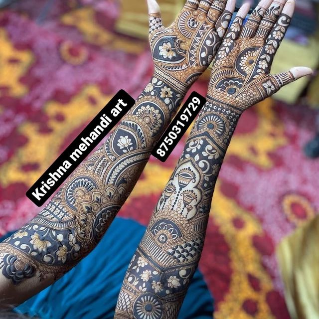 Krishna Mehandi art