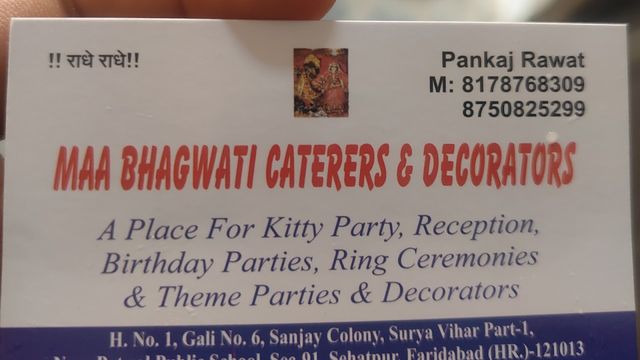 Maa Bhagwati caterers& Decorators