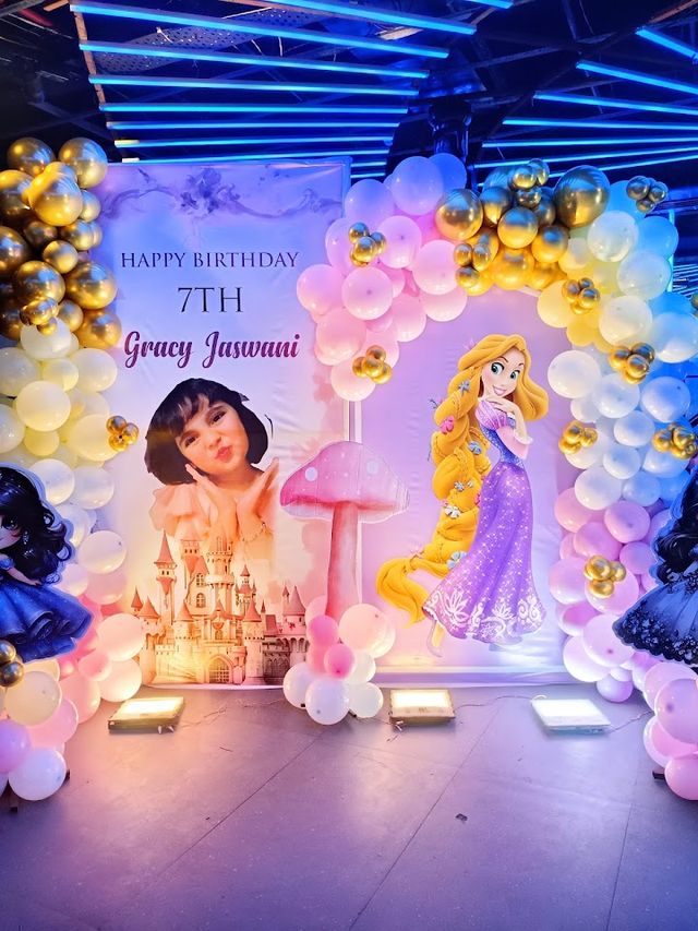 Balloon decoration lucknow service birthday party and jaimaal theme decoration