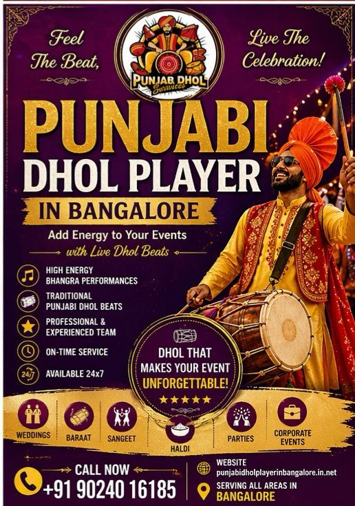 Punjabi Dhol Player in Banglore